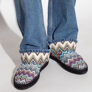 MISSONI 'Zig-Zag' Men's Canvas Espadrille Chevron US 8/9 EU 42 MSRP USD $380 NIB